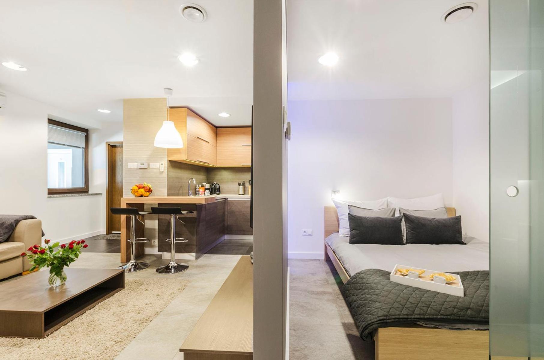 Lupoapartments Kosynierow Klimatyzacja Dostep Na Kod Łódź Camera foto